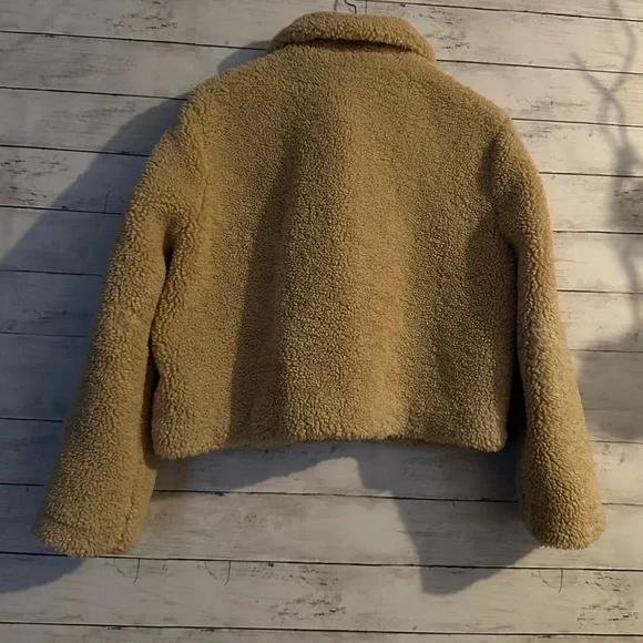ZARA Sherpa Jacket Size S - Picture 6 of 7